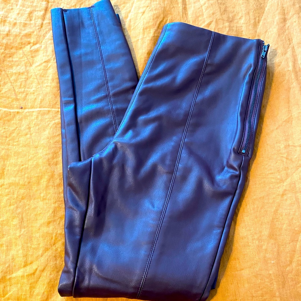 Leatherette TopShop Pants. Size 10. Never worn